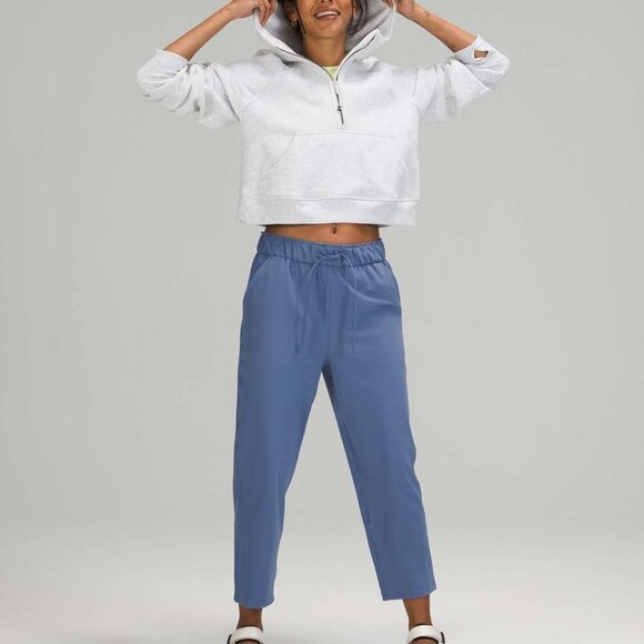 Lululemon Blue W6BQNS Stretch High Rise Crop Pants 2 - Picture 11 of 12